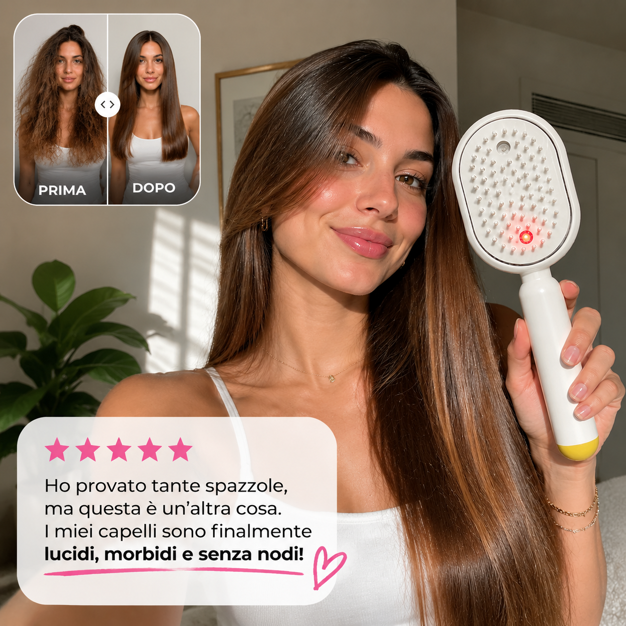 LuxeBrush Pro™ - La Spazzola che Districa, Massaggia e Alliscia